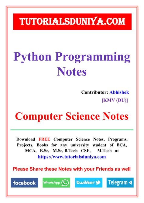 Image result for Python Handwritten Notes PDF