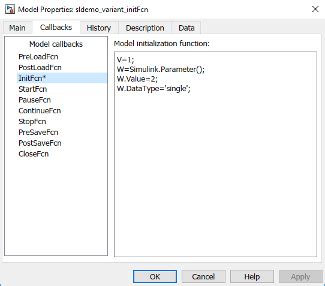 Toradh íomhá ar Preload Function in Simulink Model