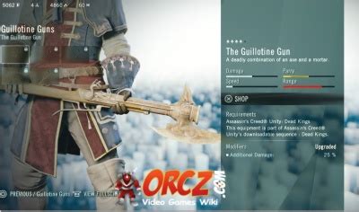 Toradh íomhá ar AC Unity Axe Gun