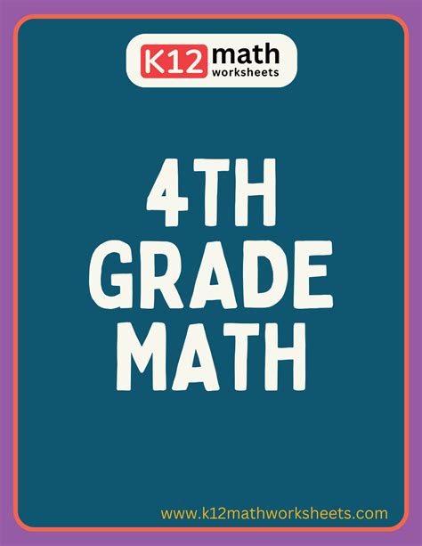 Image result for 4th Grade Math Worksheet Packet