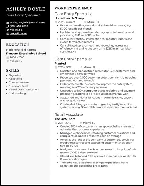Image result for Data Entry Resume Communication Examples