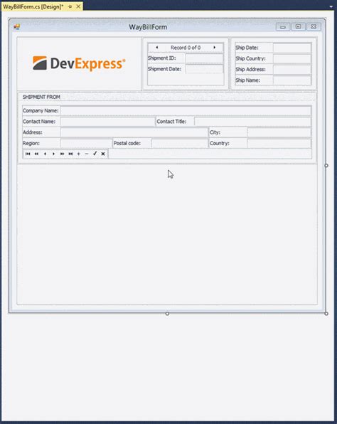 Image result for DevExpress Form Template