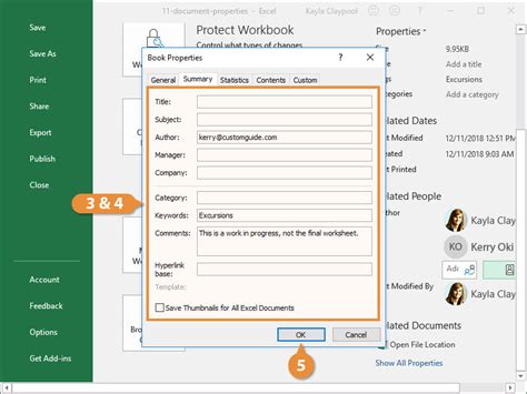 Image result for Properties Dialog Box Excel