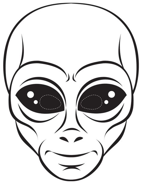 Image result for Alien Face Coloring Page