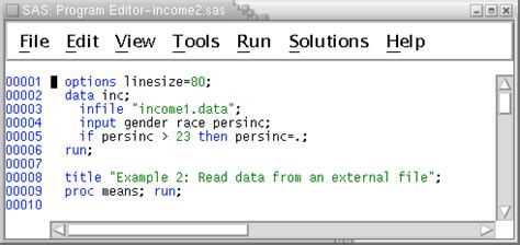 Toradh íomhá ar SAS Example