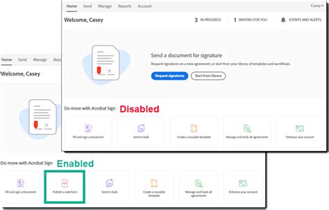 Adobe Sign Web Forms ਲਈ ਪ੍ਰਤੀਬਿੰਬ ਨਤੀਜਾ