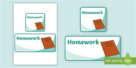 Image result for Homework This Week Label