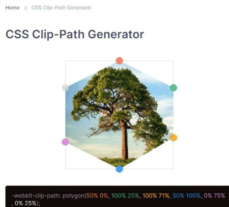 Toradh íomhá ar CSS Generator Online