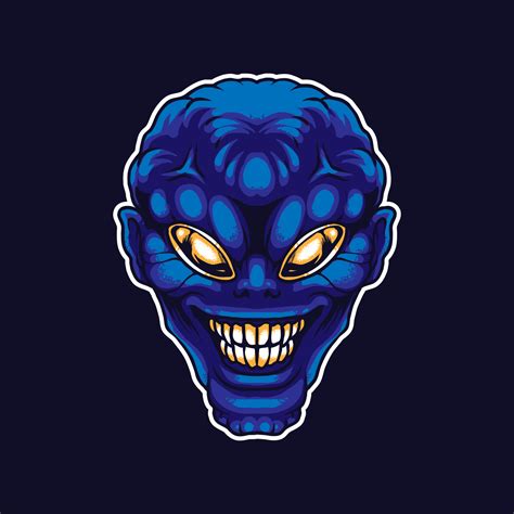 alien head illustration 3488248 Vector Art at Vecteezy