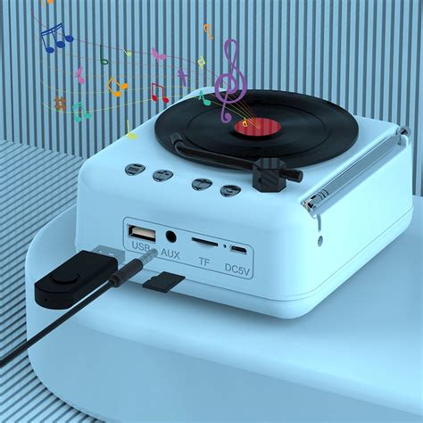 Toradh íomhá ar Mini Record Player with LED Projector