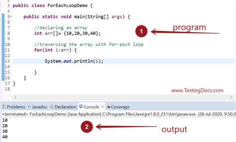 Toradh íomhá ar Enhanced for Loop HashMap