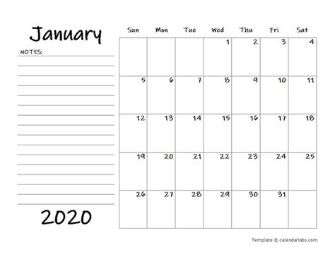 Blank Calendar 2020 に対する画像結果