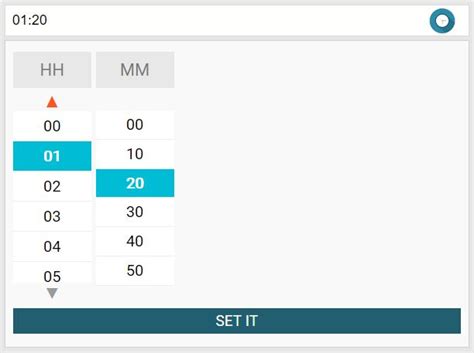 Image result for jQuery Time Picker