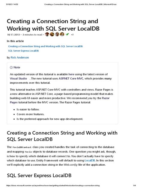 Image result for How to C Get Local SQL Server Database Connection String for .Net MVC