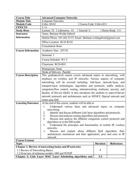 Computer Network Course Outline に対する画像結果