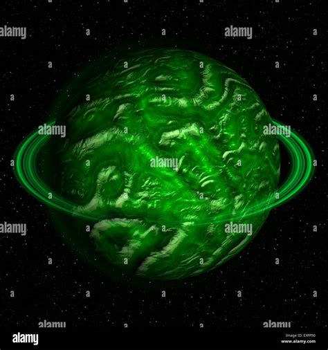 Toradh íomhá ar Alien Planet with Green Grass