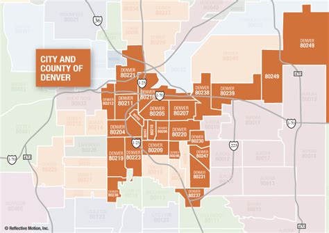 Image result for Denver Colorado Zip Code Map