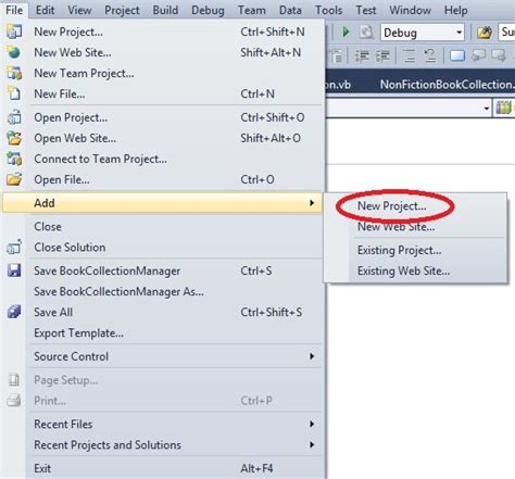 Résultat d’images pour Microsoft Visual Basic New Project