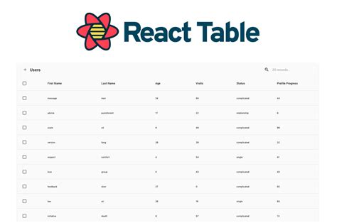 Toradh íomhá ar React Native Table