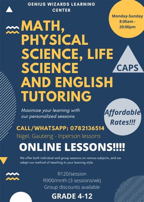 Image result for Math Tutor Poster Template