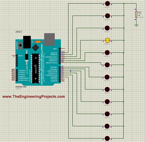 Circuit Diagram of 8 LED Arduino に対する画像結果