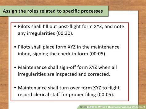 Image result for Process Document Example