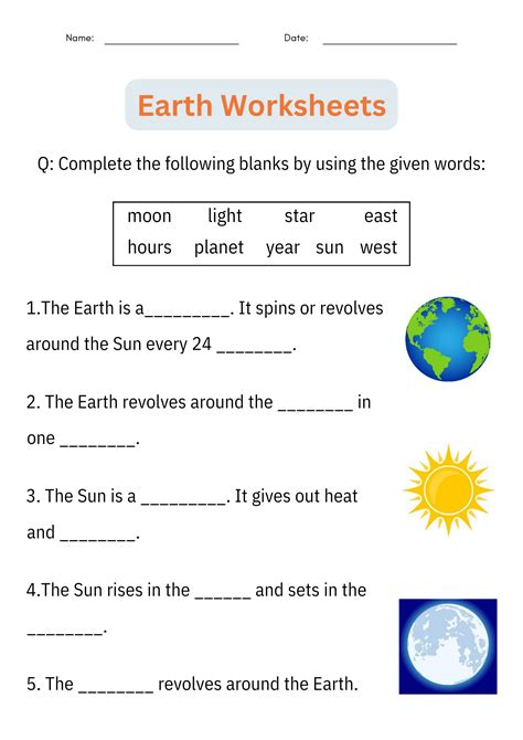 Toradh íomhá ar Science Worksheets