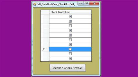 Image result for Vb.net DataGridView Is Checkbox Checked