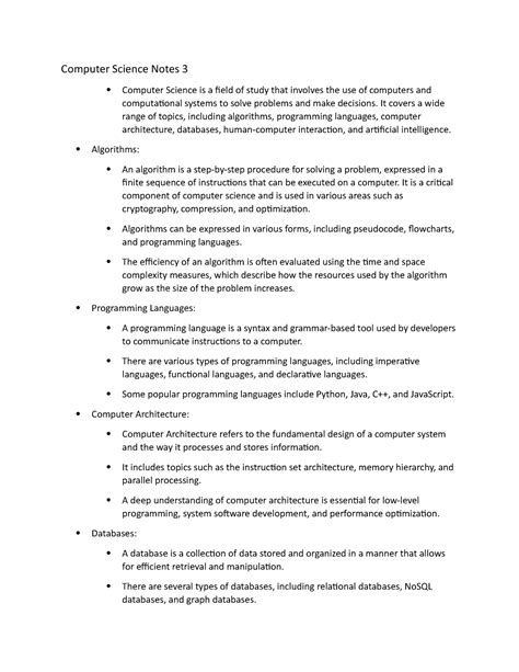 Computer Science Notes に対する画像結果