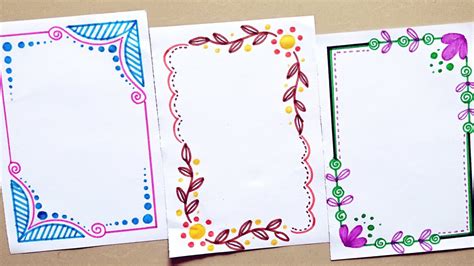 Toradh íomhá ar Project Work Border Designs