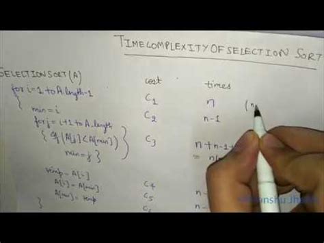 Image result for Selection Sort Time Complexity in C