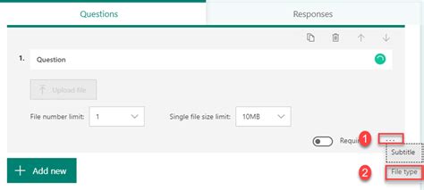 Microsoft Forms Upload File に対する画像結果