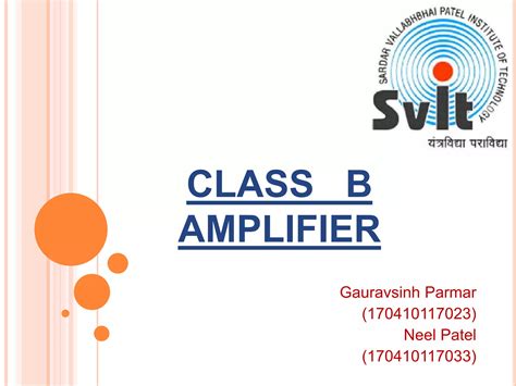 Image result for What Is the Class B Amplifier