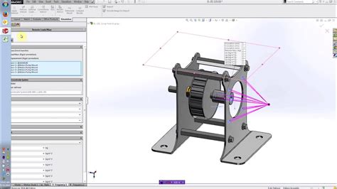 SolidWorks Simulation Natural Frequency に対する画像結果