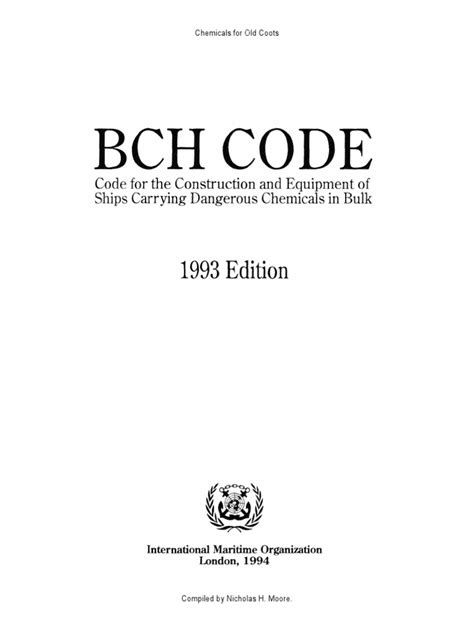 Image result for BCH Code MARPOL