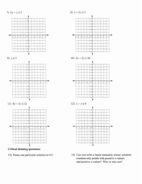 Image result for Graphing Linear Equations Worksheet Answers