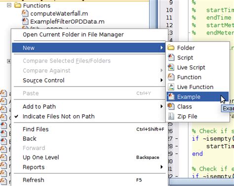 MATLAB Script Example に対する画像結果