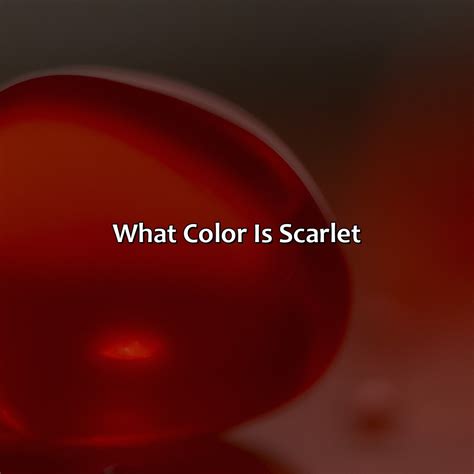 Image result for Scarlet Color
