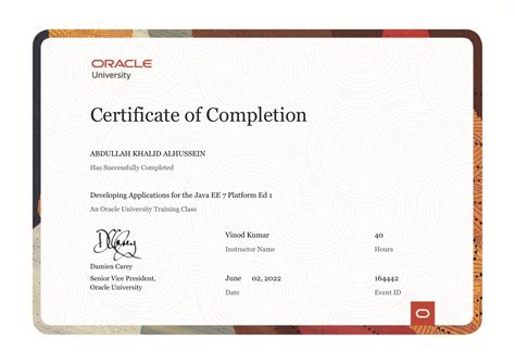 Java Course Certificate PDF に対する画像結果