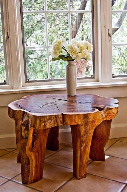 Image result for Modern Tree Trunk Entry Table Ideas