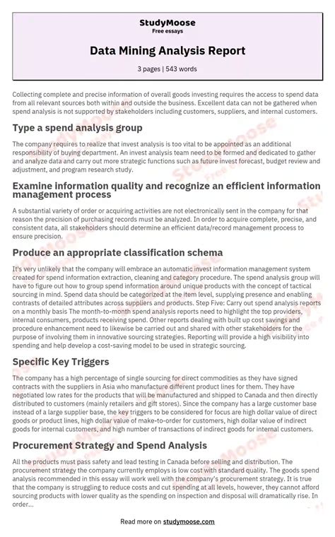 Image result for Data Analysis Report Example