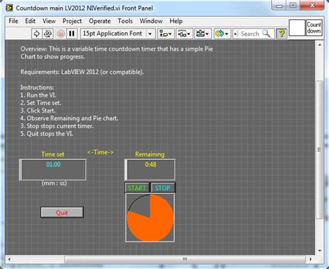 LabVIEW Timer に対する画像結果