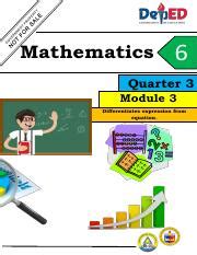 Image result for Math 6 Quarter 3 Module 2