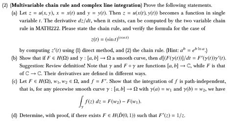 Image result for Multivariable Chain Rule for Composition