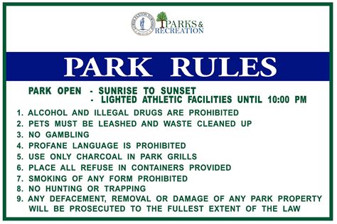 Park Rules に対する画像結果