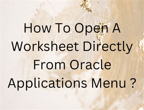 Oracle Server Worksheet ਲਈ ਪ੍ਰਤੀਬਿੰਬ ਨਤੀਜਾ