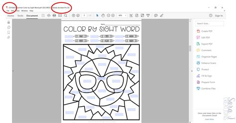 Image result for Editable Color by Sight Word