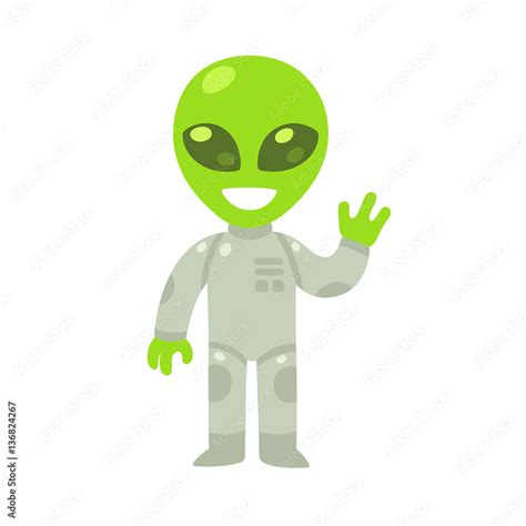 Cartoon alien drawing Stock Vector | Adobe Stock