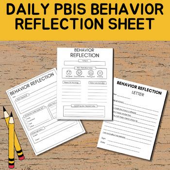 Image result for Behavior Reflection Sheet for Kindergarten