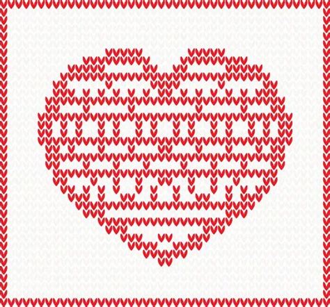 Image result for Knitted Heart Pattern